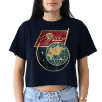 Soviet Union Russia CCCP Global Crop Top