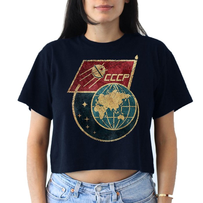 Soviet Union Russia CCCP Global Crop Top