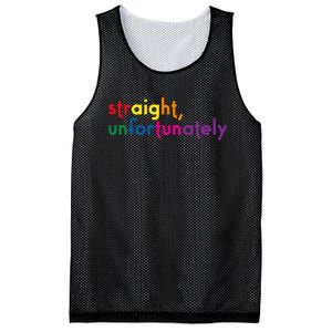 Straight Unfortunately Rainbow Pride Ally Lgbtq Mesh Reversible Basketball Jersey Tank