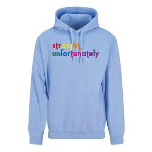 Straight Unfortunately Rainbow Pride Ally Lgbtq Unisex Surf Hoodie