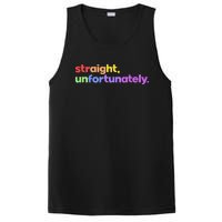 Straight Unfortunately Rainbow Pride Ally LGBTQ Gay PosiCharge Competitor Tank