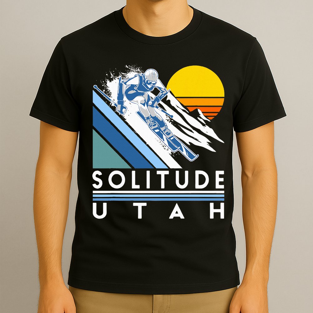 Solitude Utah Retro Ski T-Shirt