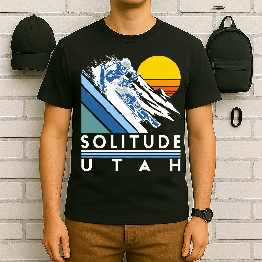 Solitude Utah Retro Ski T-Shirt