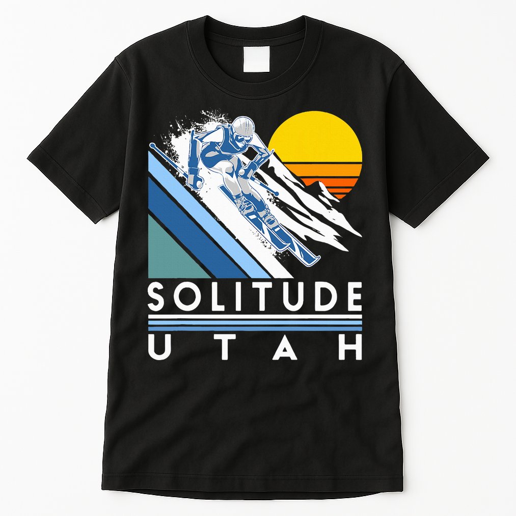 Solitude Utah Retro Ski Tall T-Shirt