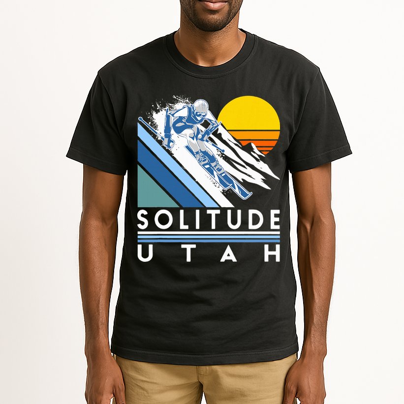 Solitude Utah Retro Ski Tall T-Shirt
