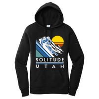 Solitude Utah Retro Ski Women's Pullover Hoodie