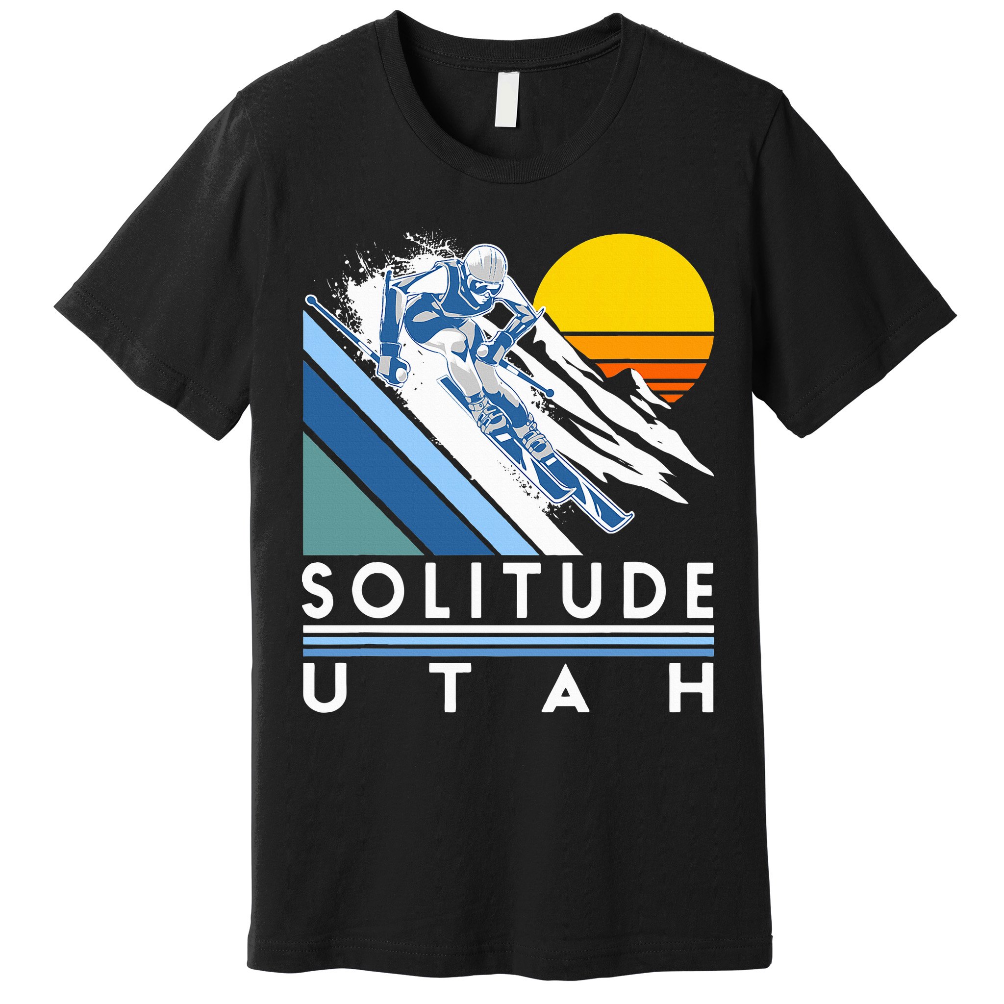 Solitude Utah Retro Ski Premium T-Shirt