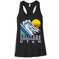 Solitude Utah Retro Ski Women's Racerback Tank