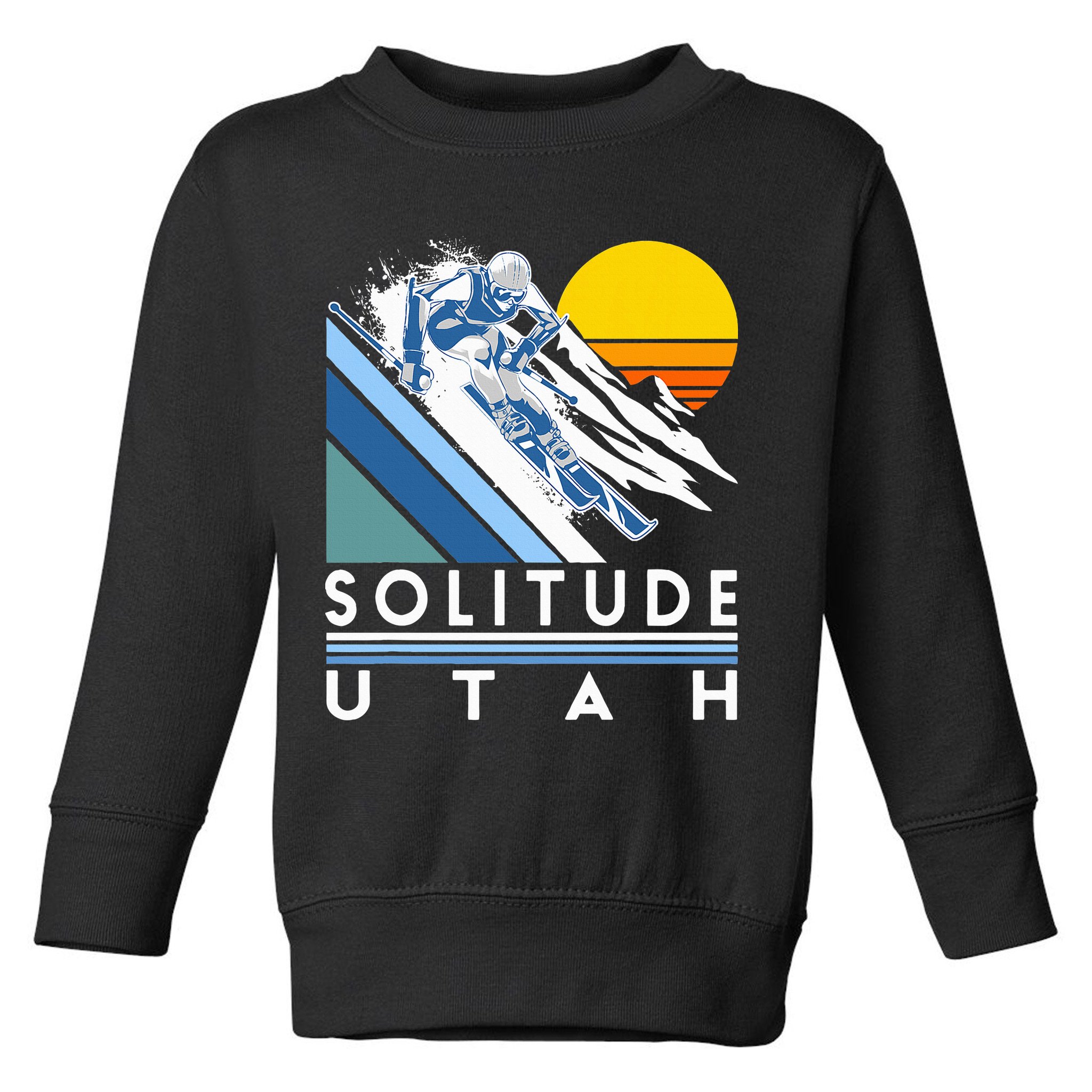 Solitude Utah Retro Ski Toddler Sweatshirt