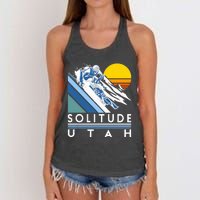 Solitude Utah Retro Ski Women's Knotted Racerback Tank