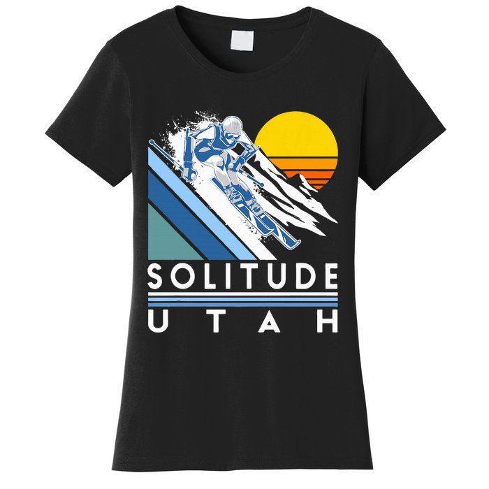 Solitude Utah Retro Ski Women's T-Shirt