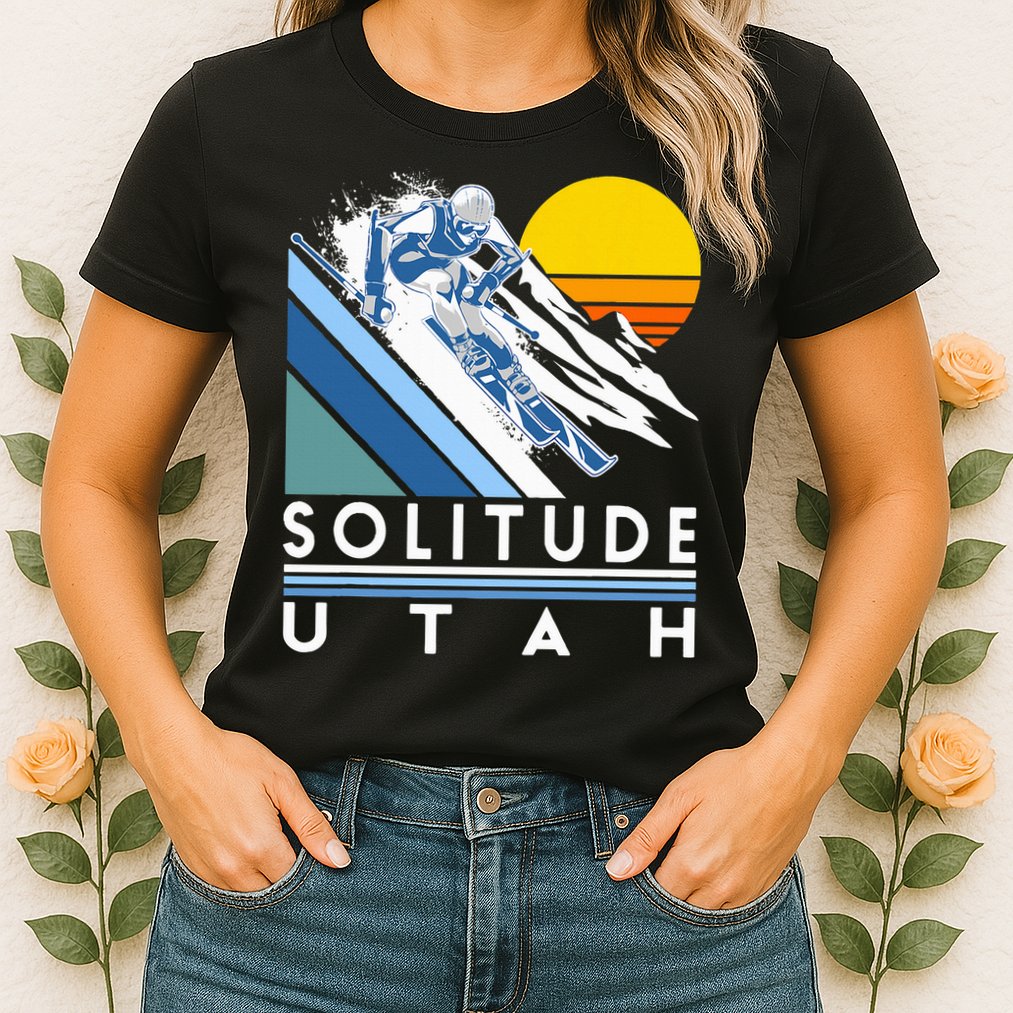 Solitude Utah Retro Ski Womens T-Shirt