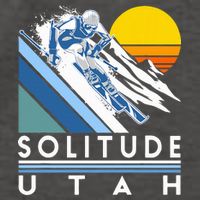 Solitude Utah Retro Ski Vector Backpack