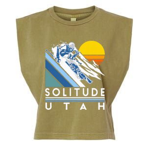 Solitude Utah Retro Ski Garment-Dyed Women's Muscle Tee