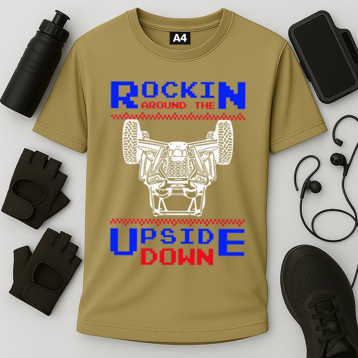 Sxs Utv Rockin The Upsite Down Cooling Performance Crew T-Shirt