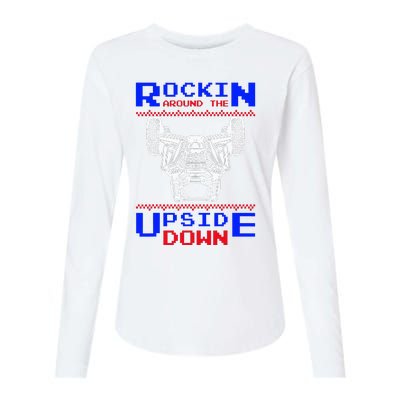 Sxs Utv Rockin The Upsite Down Womens Cotton Relaxed Long Sleeve T-Shirt