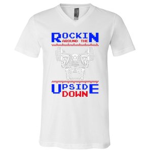 Sxs Utv Rockin The Upsite Down V-Neck T-Shirt