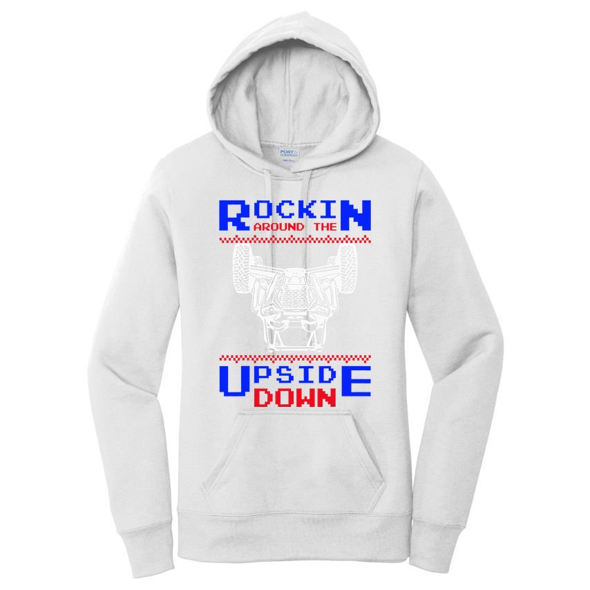 Sxs Utv Rockin The Upsite Down Women's Pullover Hoodie
