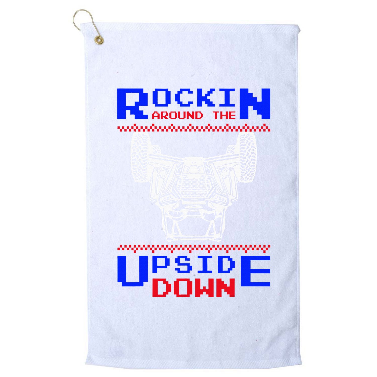 Sxs Utv Rockin The Upsite Down Golf Towel