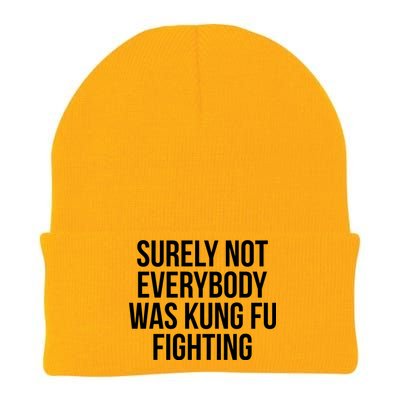 Surely Not Everybody was Kung FU Fighting Knit Cap Winter Beanie