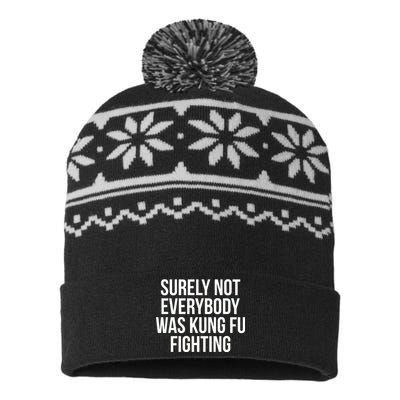 Surely Not Everybody was Kung FU Fighting USA-Made Snowflake Beanie