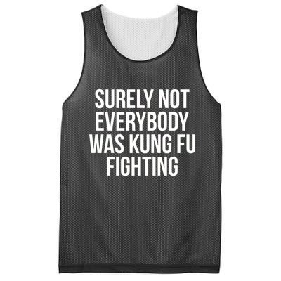 Surely Not Everybody was Kung FU Fighting Mesh Reversible Basketball Jersey Tank