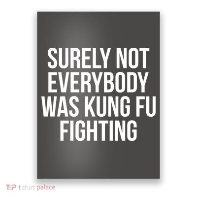 Surely Not Everybody was Kung FU Fighting Poster
