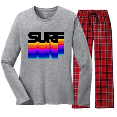 Surf Women's Long Sleeve Flannel Pajama Set 