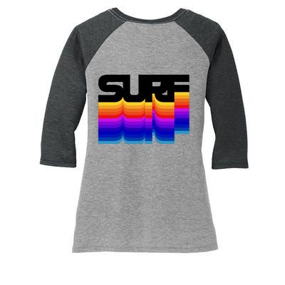 Surf Women's Tri-Blend 3/4-Sleeve Raglan Shirt