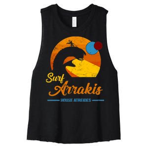 Surf Arrakis House Atreides Women's Racerback Cropped Tank