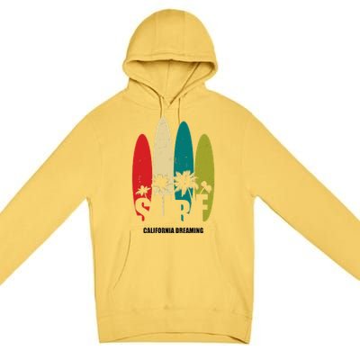 Surf California Dreaming  Premium Pullover Hoodie