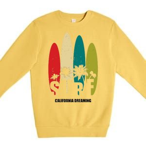 Surf California Dreaming  Premium Crewneck Sweatshirt