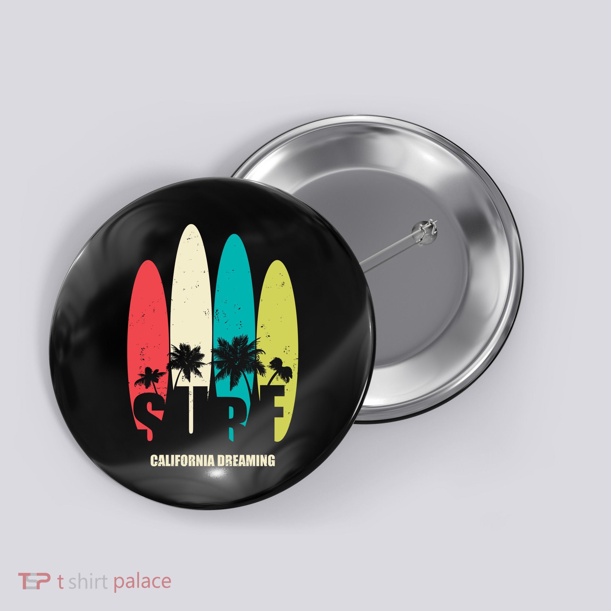 Surf California Dreaming  Button
