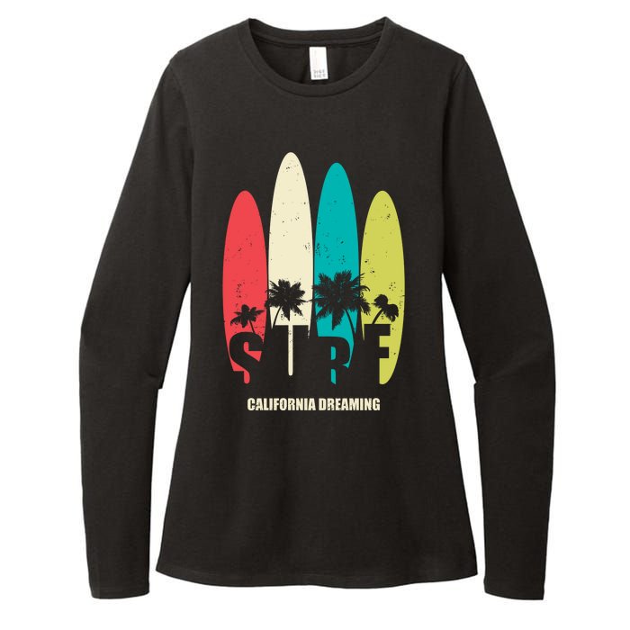 Surf California Dreaming  Womens CVC Long Sleeve Shirt