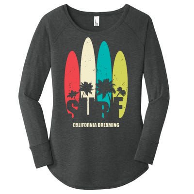 Surf California Dreaming  Women's Perfect Tri Tunic Long Sleeve Shirt