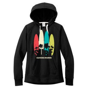 Surf California Dreaming  Women's Fleece Hoodie