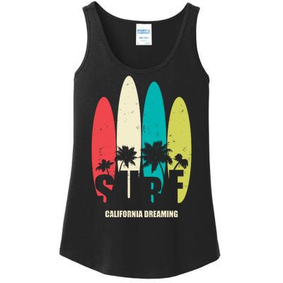 Surf California Dreaming  Ladies Essential Tank