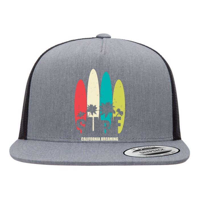 Surf California Dreaming  Flat Bill Trucker Hat