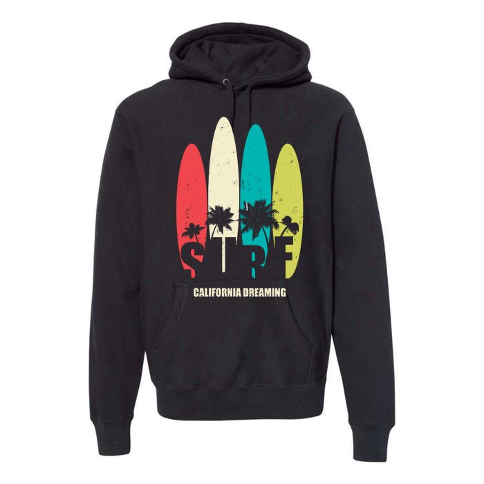 Surf California Dreaming  Premium Hoodie