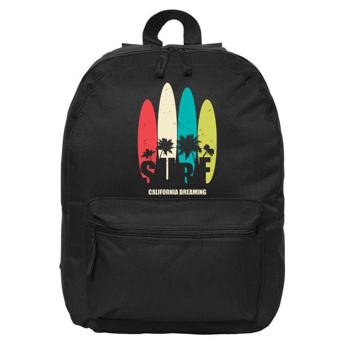 Surf California Dreaming  16 in Basic Backpack