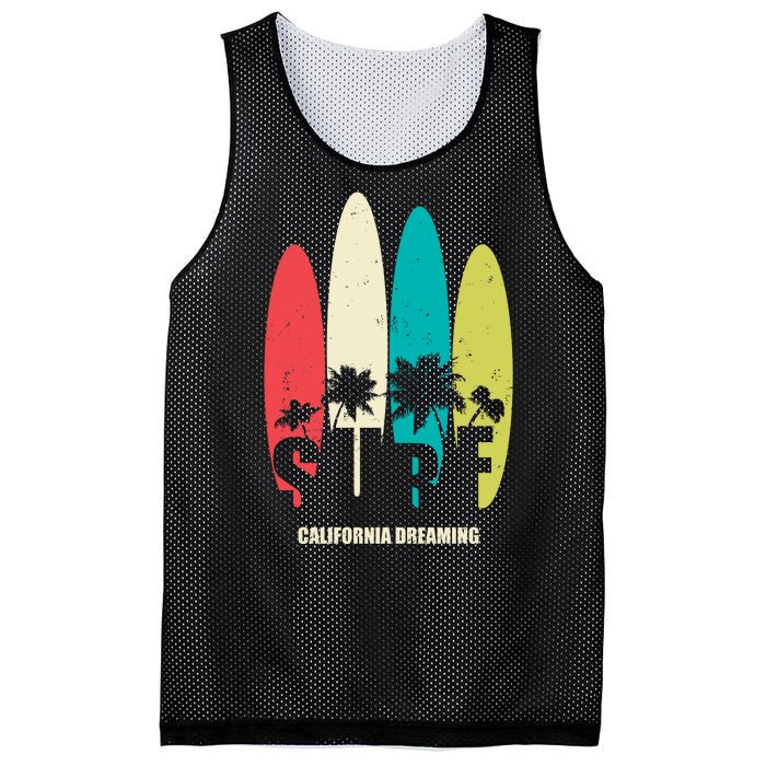 Surf California Dreaming  Mesh Reversible Basketball Jersey Tank