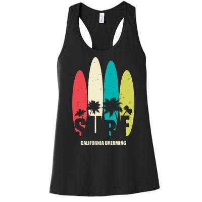 Surf California Dreaming  Women's Racerback Tank