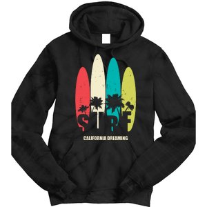 Surf California Dreaming  Tie Dye Hoodie