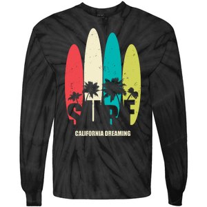 Surf California Dreaming  Tie-Dye Long Sleeve Shirt