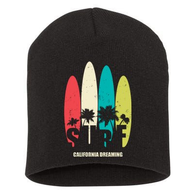 Surf California Dreaming  Short Acrylic Beanie