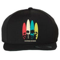 Surf California Dreaming  Wool Snapback Cap