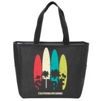 Surf California Dreaming  Zip Tote Bag