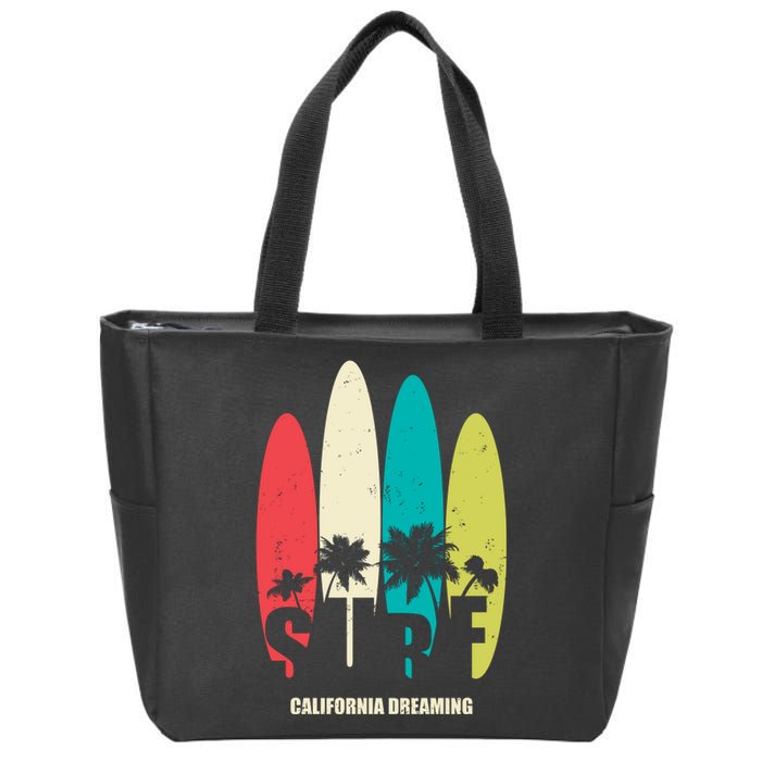 Surf California Dreaming  Zip Tote Bag