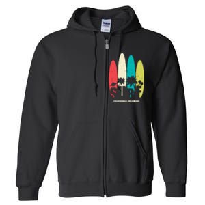 Surf California Dreaming  Full Zip Hoodie