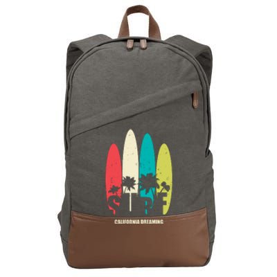 Surf California Dreaming  Cotton Canvas Backpack